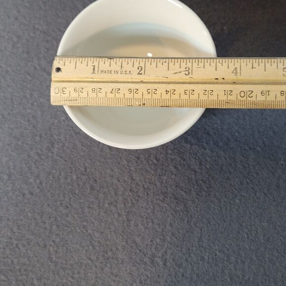 Vintage Otagiri OMC Japan Porcelain Tea Cups White & Blue Floral Set of 4 - Picture 6 of 11